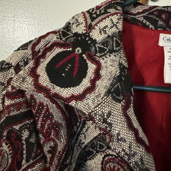 Coldwater Creek Paisley Open front Women’s Jacket - Size Large - Picture 3 of 7